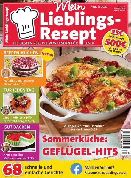 Mein Lieblingsrezept – Juli 2022 Cover