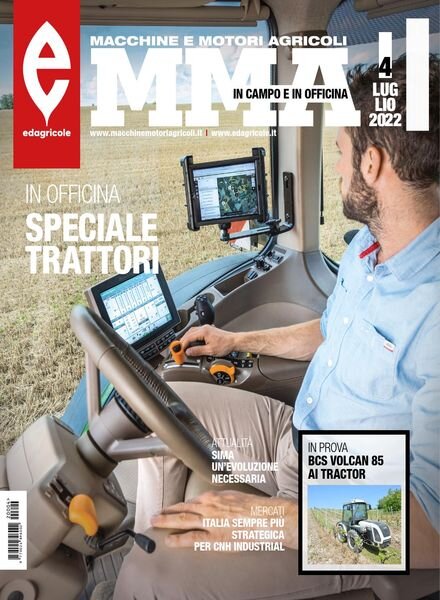 MMA Macchine e Motori Agricoli – Luglio 2022 Cover