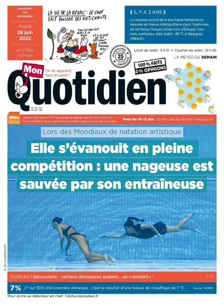 Mon Quotidien – 28 juin 2022 Cover