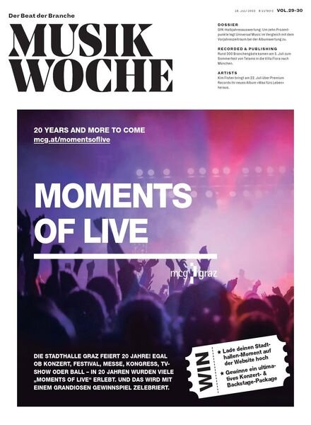 MusikWoche – 18 Juli 2022 Cover