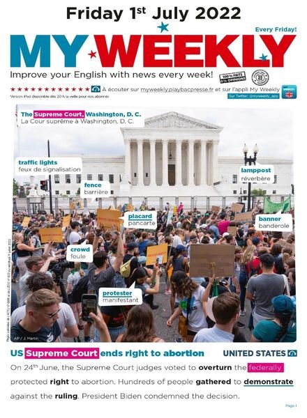 My Weekly Fr – 01 July 2022 Cover