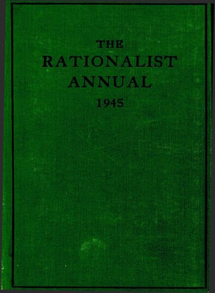 New Humanist – The Rationalist Annual 1945 Cover