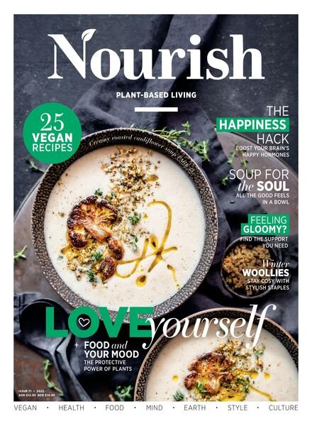 Nourish Plant-Based Living – July 2022 Cover