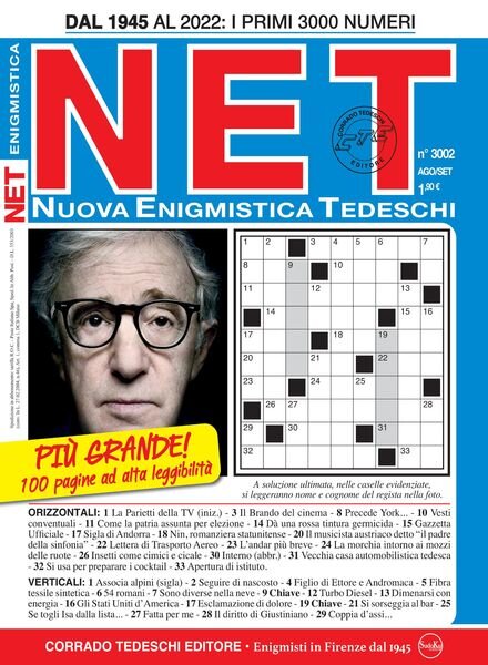 Nuova Enigmistica Tascabile – August 2022 Cover