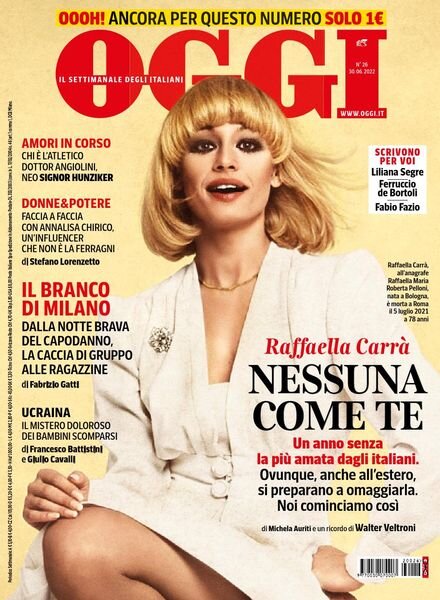 Oggi – 30 giugno 2022 Cover