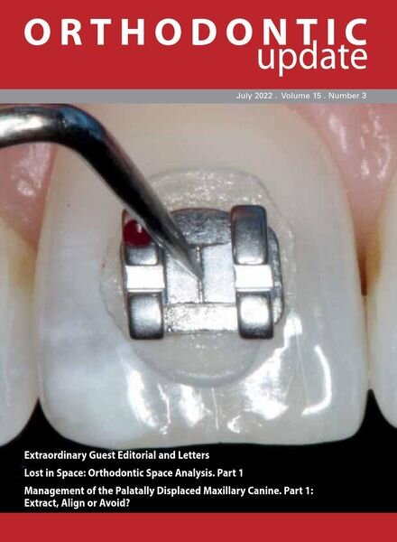 Orthodontic Update – July 2022 Cover