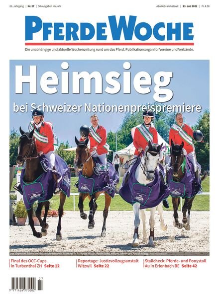 PferdeWoche – Juli 2022 Cover