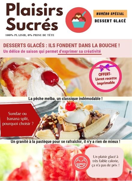 Plaisirs Sucres – juillet 2022 Cover
