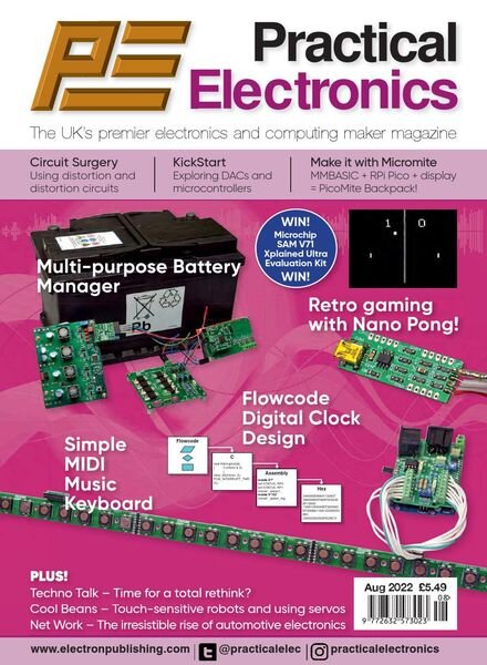 Practical Electronics – August 2022 Cover