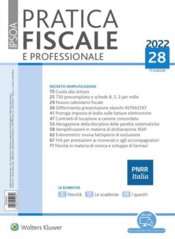 Pratica Fiscale e Professionale – 11 Luglio 2022