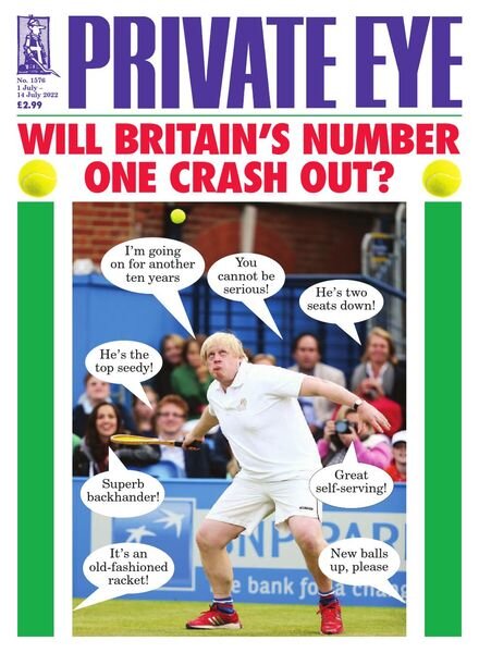 Private Eye Magazine – Issue 1576 – 1 July 2022 Cover