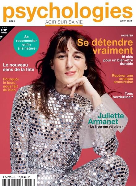 Psychologies France – Juillet 2022 Cover
