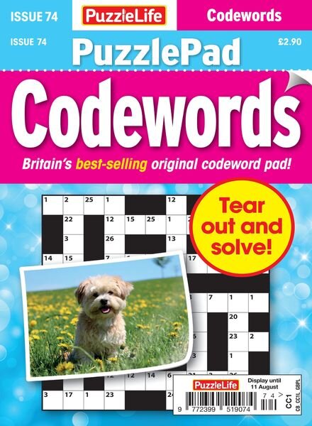 PuzzleLife PuzzlePad Codewords – 14 July 2022 Cover