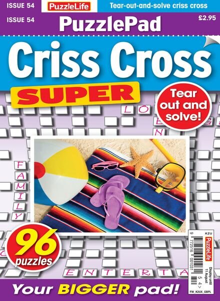 PuzzleLife PuzzlePad Criss Cross Super – 14 July 2022 Cover