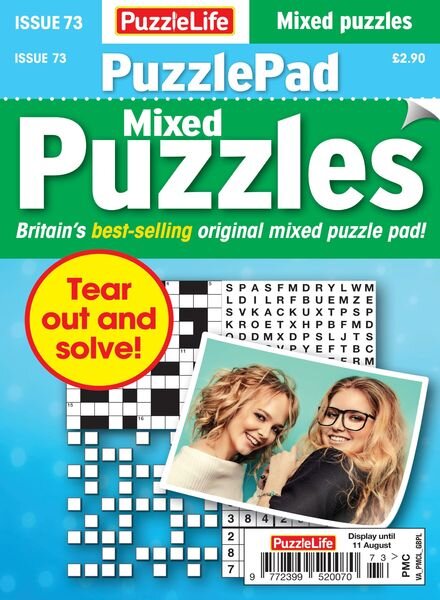 PuzzleLife PuzzlePad Puzzles – 14 July 2022 Cover
