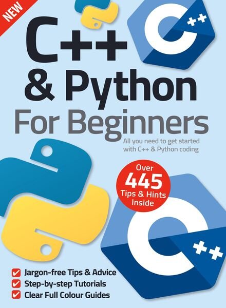 Python & C++ for Beginners – July 2022 Cover
