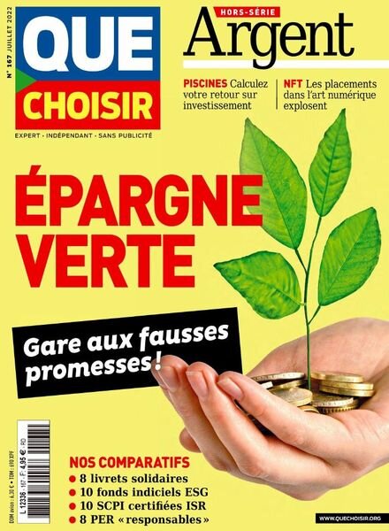 Que Choisir Argent – Juillet 2022 Cover
