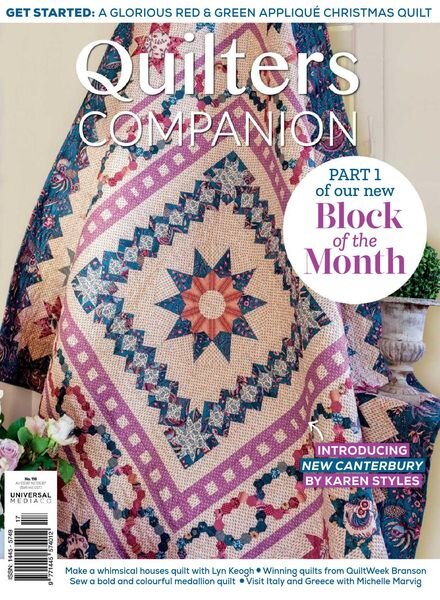 Quilters Companion – July 2022 Cover