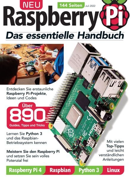 Raspberry Pi – Das essentielle Handbuch – Juli 2022 Cover