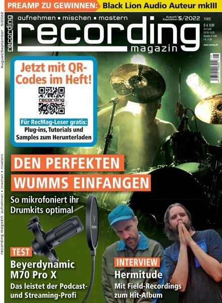 Recording Magazin – August 2022 Cover