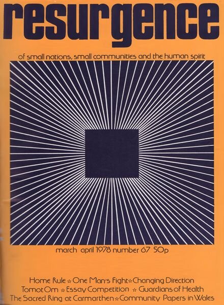 Resurgence & Ecologist – Resurgence 67 – March-April 1978 Cover