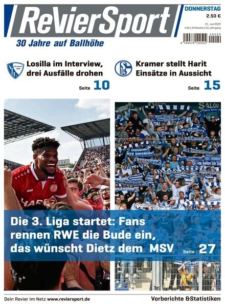 RevierSport – 21 Juli 2022 Cover