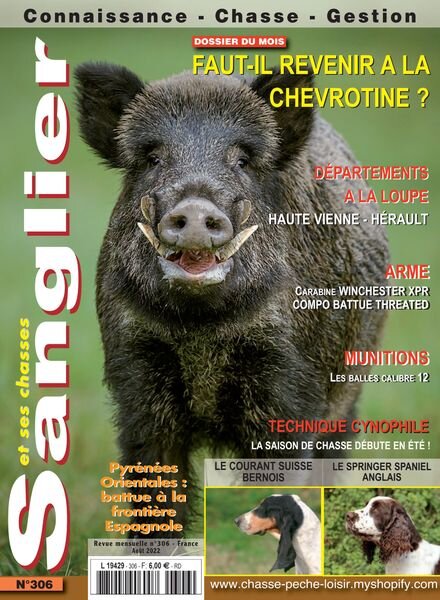 Sanglier et ses Chasses – Aout 2022 Cover