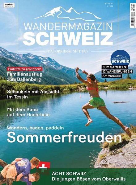 SCHWEIZ Das Wandermagazin – Juli 2022 Cover