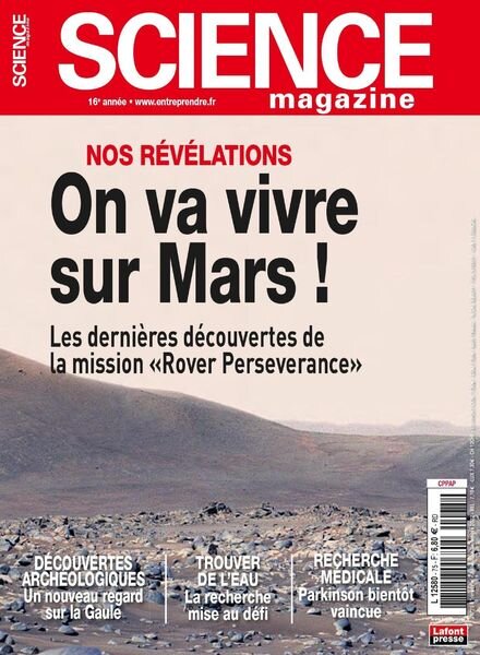 Science Magazine – juillet 2022 Cover