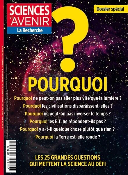 Sciences et Avenir – Juillet-Aout 2022 Cover