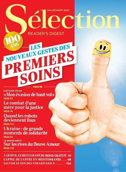 Selection Reader’s Digest France – juillet 2022 Cover