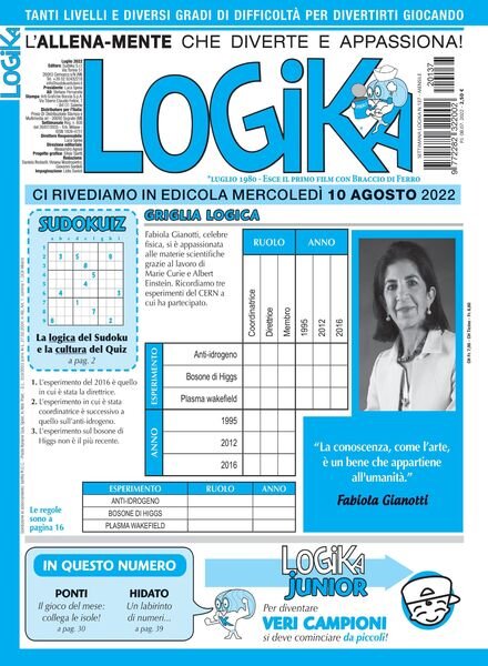 Settimana Logika – 08 luglio 2022 Cover