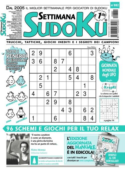 Settimana Sudoku – 06 luglio 2022 Cover