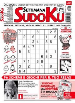 Settimana Sudoku – 13 luglio 2022