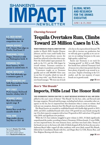 Shanken’s Impact Newsletter – June 01 2022 Cover
