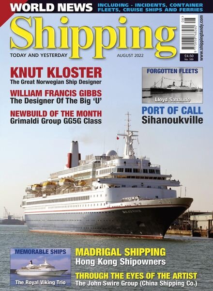 Shipping Today & Yesterday – July 2022 Cover
