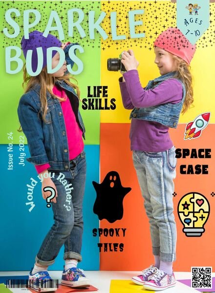 Sparkle Buds Kids Magazine Ages 7-10 – July 2022 Cover