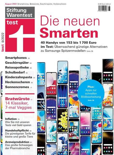 Stiftung Warentest Test – August 2022 Cover