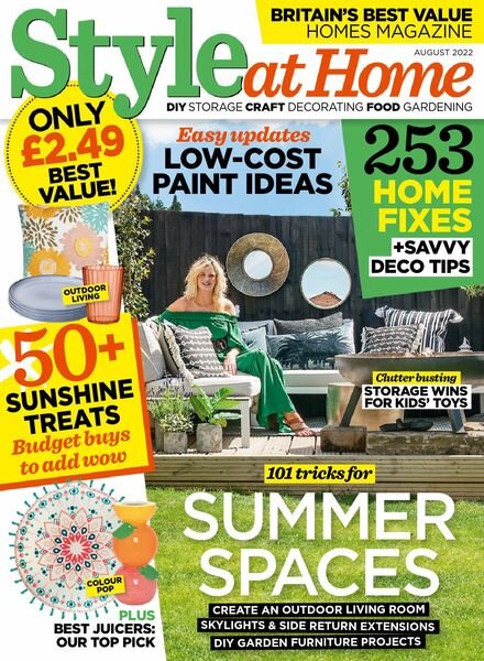Style at Home UK – August 2022 Cover