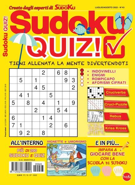 Sudoku Quiz – luglio 2022 Cover