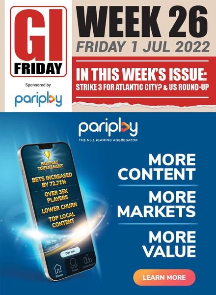 The Gambling Insider Friday – 1 July 2022 Cover