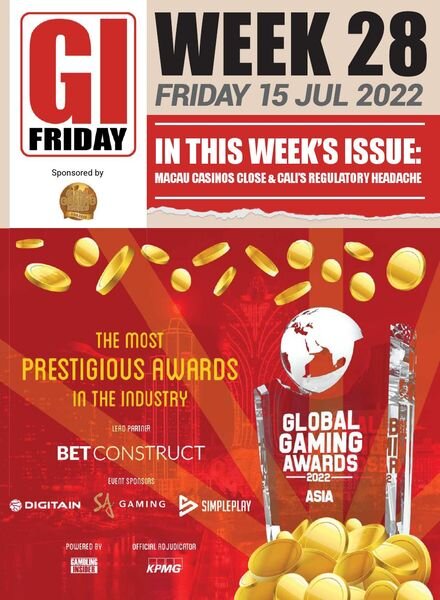 The Gambling Insider Friday – 15 July 2022 Cover
