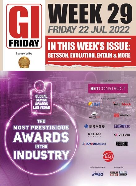 The Gambling Insider Friday – 22 July 2022 Cover
