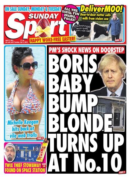 The Sunday Sport – April 04, 2021 Cover