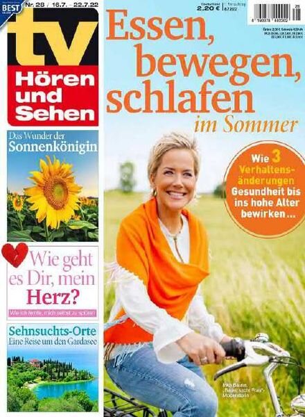 TV Horen und Sehen – 08 Juli 2022 Cover