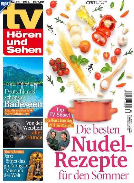 TV Horen und Sehen – 15 Juli 2022 Cover