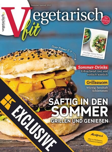 Vegetarisch fit – Juli 2022 Cover