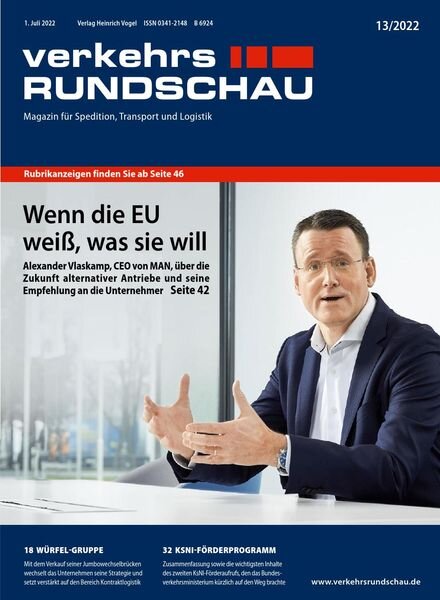 VerkehrsRundschau – 23 Juni 2022 Cover