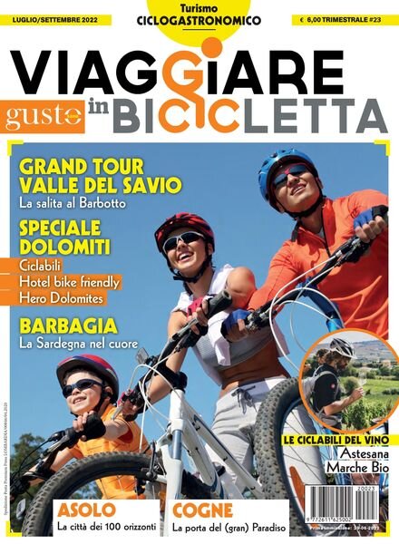 Viaggiare in bicicletta con Gusto – luglio 2022 Cover