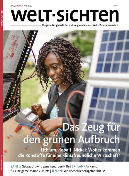 welt-sichten – August 2022 Cover
